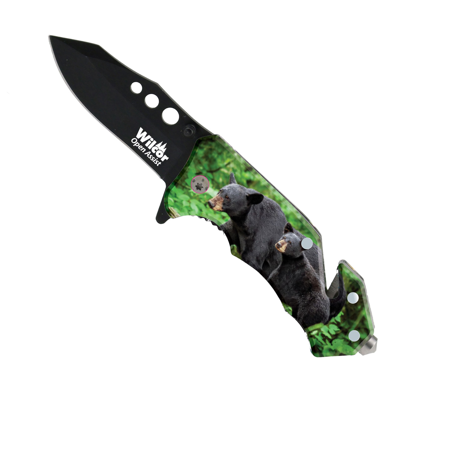 BLACK BEAR W/ CUB KNIFE EMERGENCY 16/DS