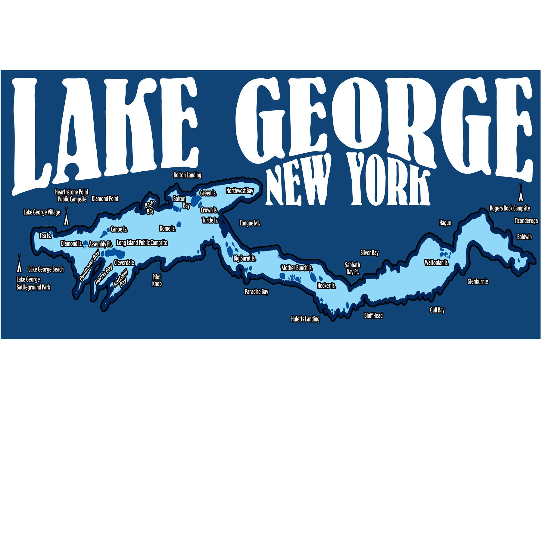 LAKE GEORGE TOWEL 30X60