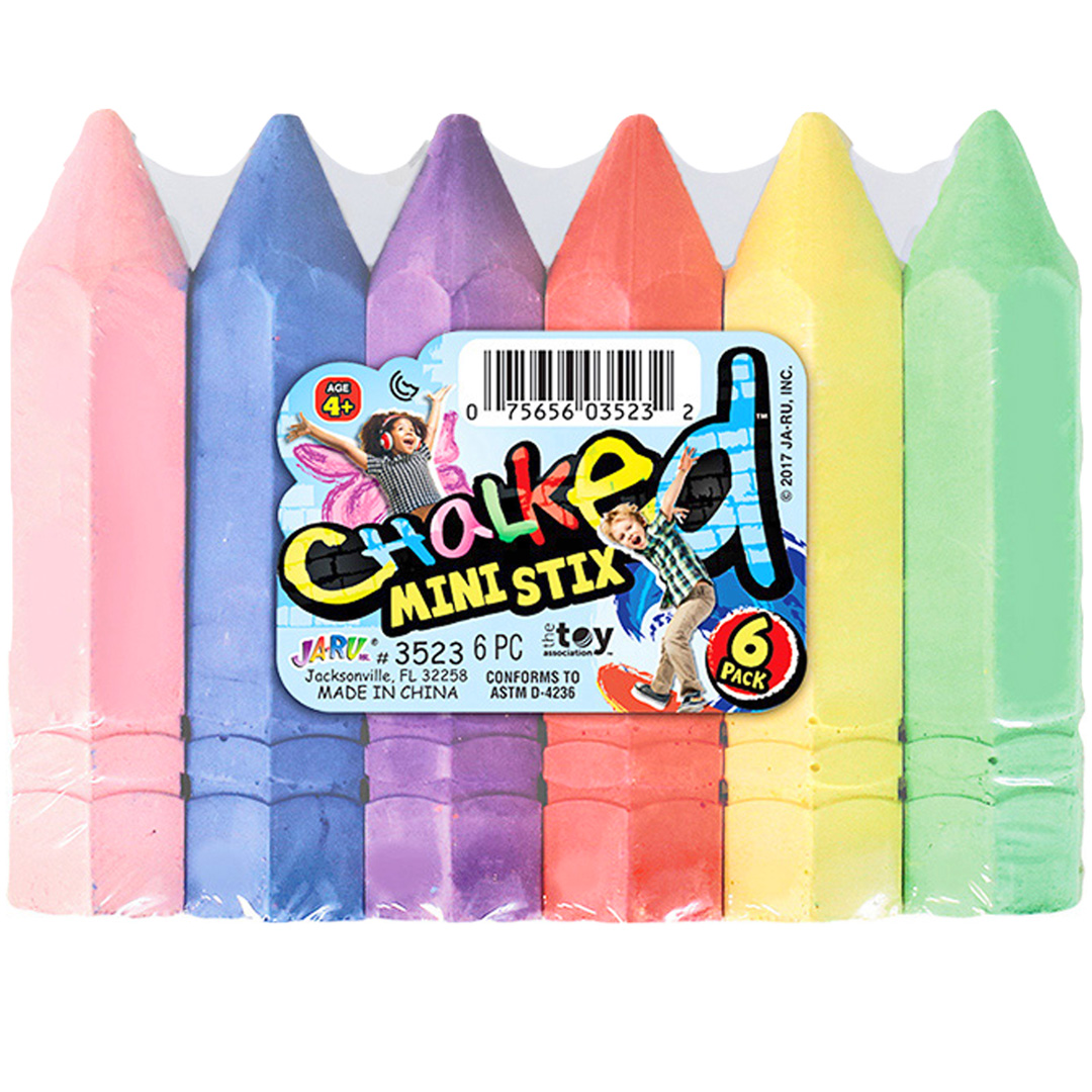 CHALKED MINI STIX 6pk 24/DS