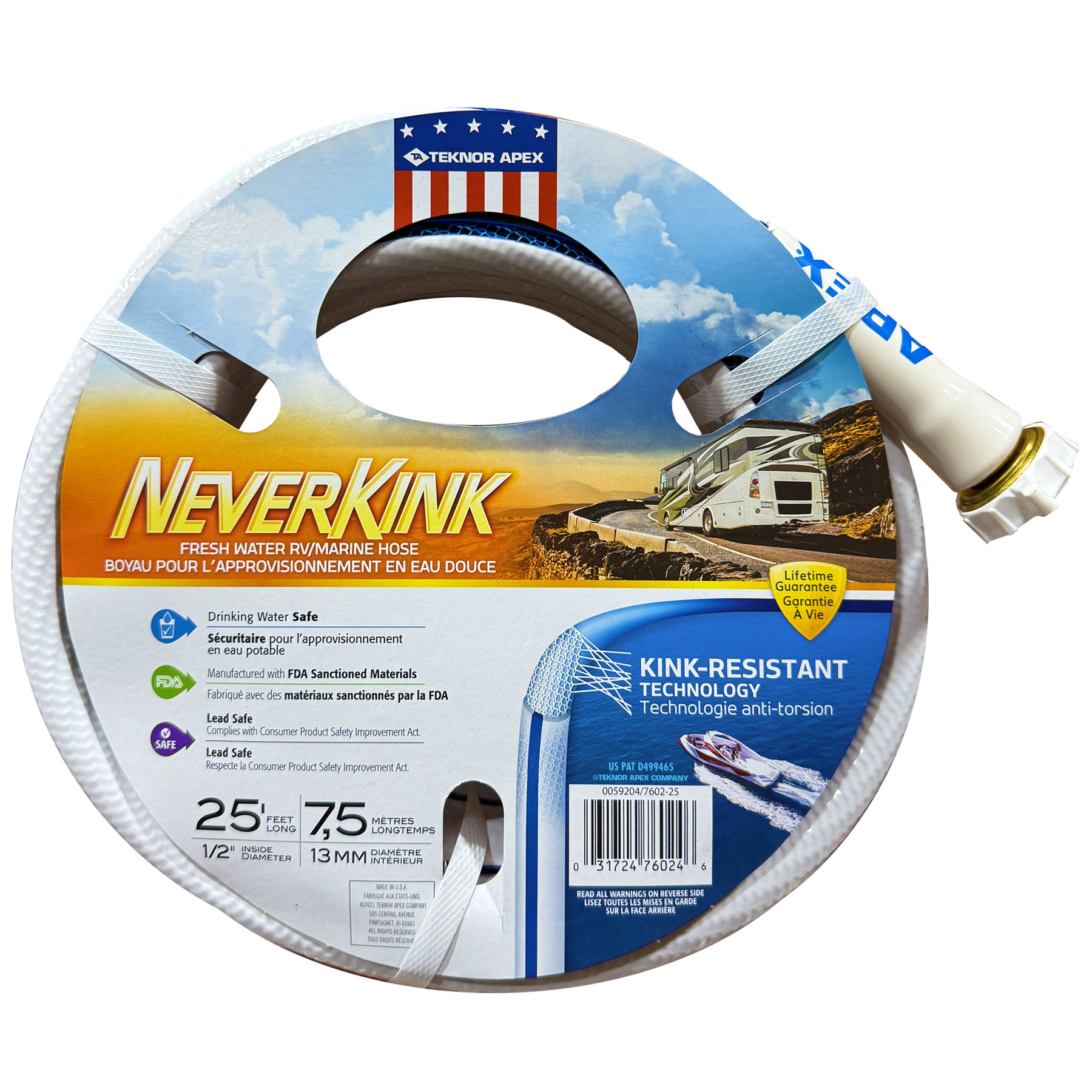 NEVER KINK WATER HOSE 1/2