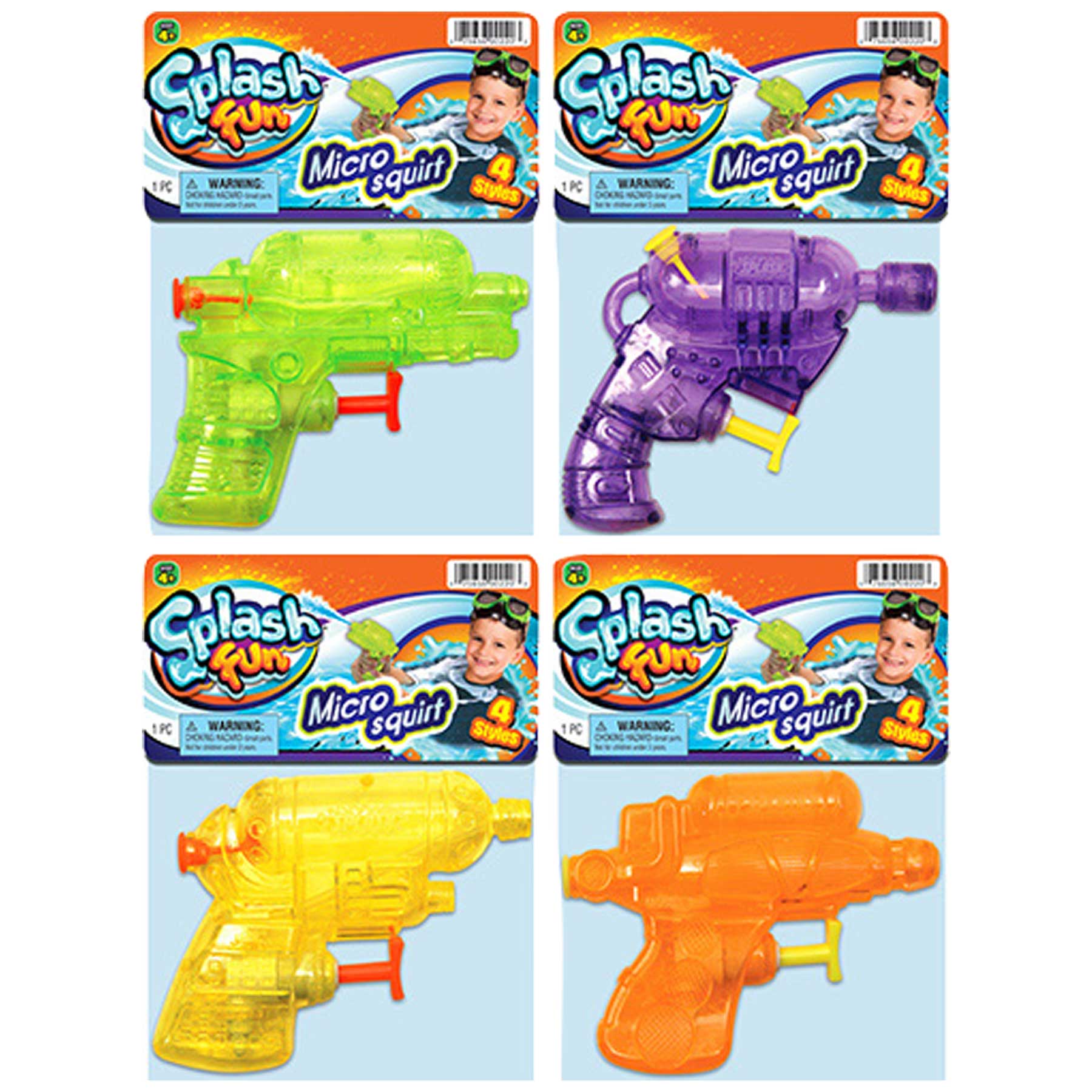 SPLASH MICRO SQUIRT GUNS 48/DS