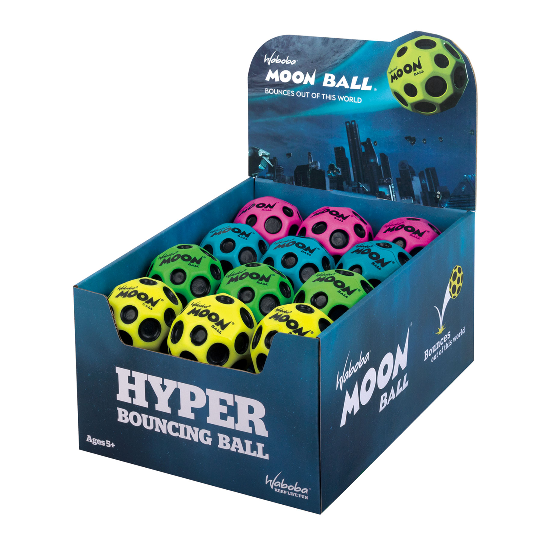 MOON BALL ASST COLORS WABOBA 24/DS