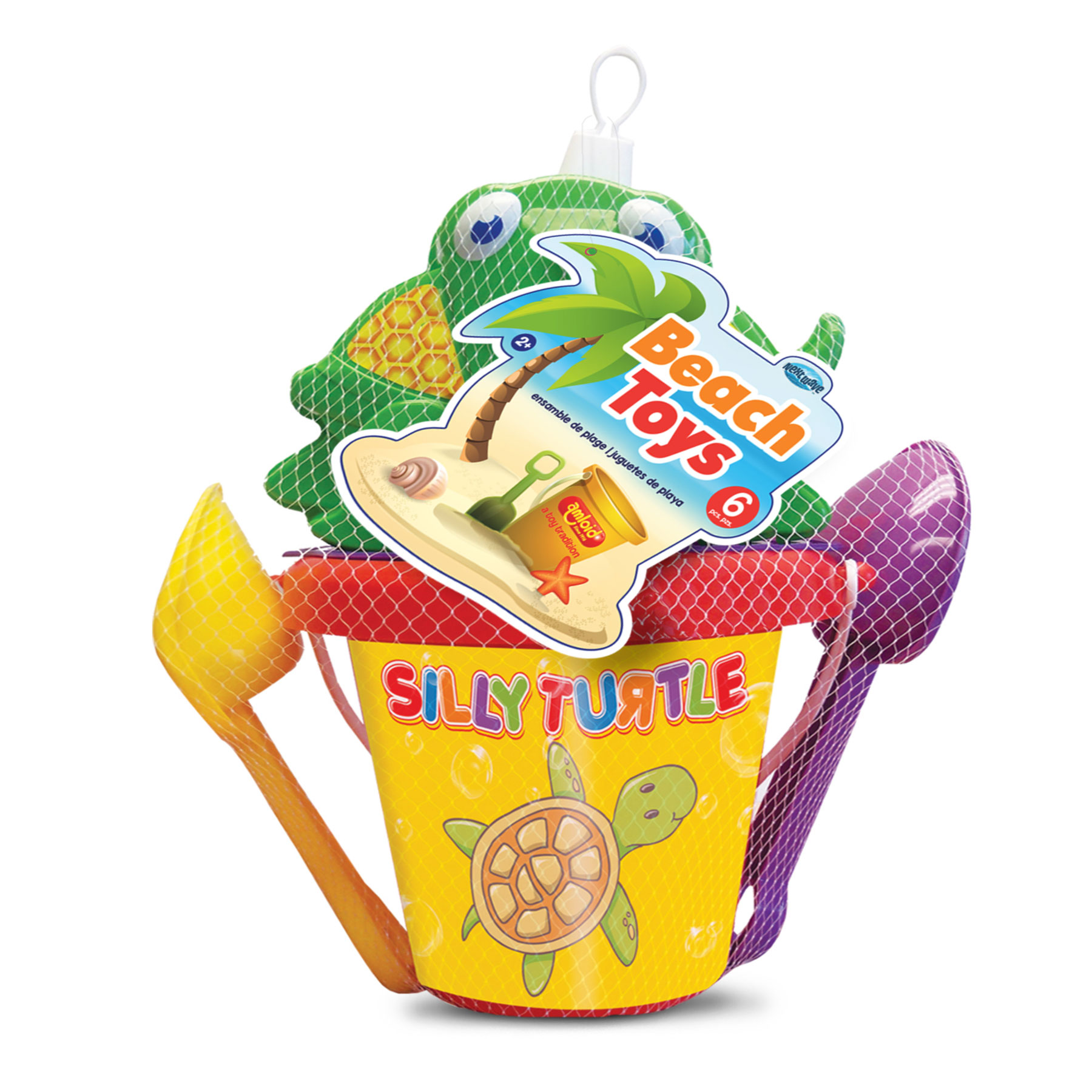 BUCKET SET CRAB/TURTLE 6PC