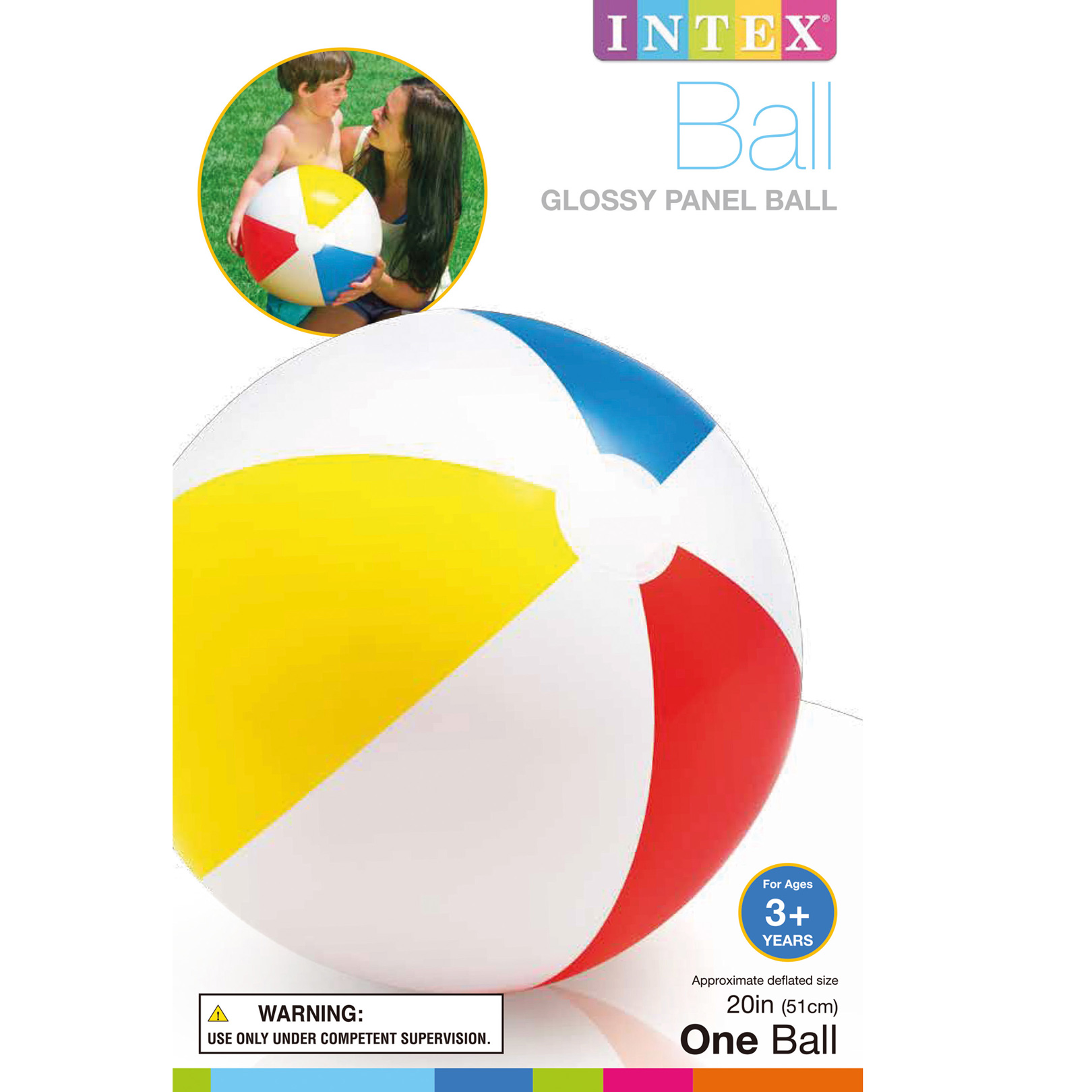 Intex Paneles Beach Ball Multicolor