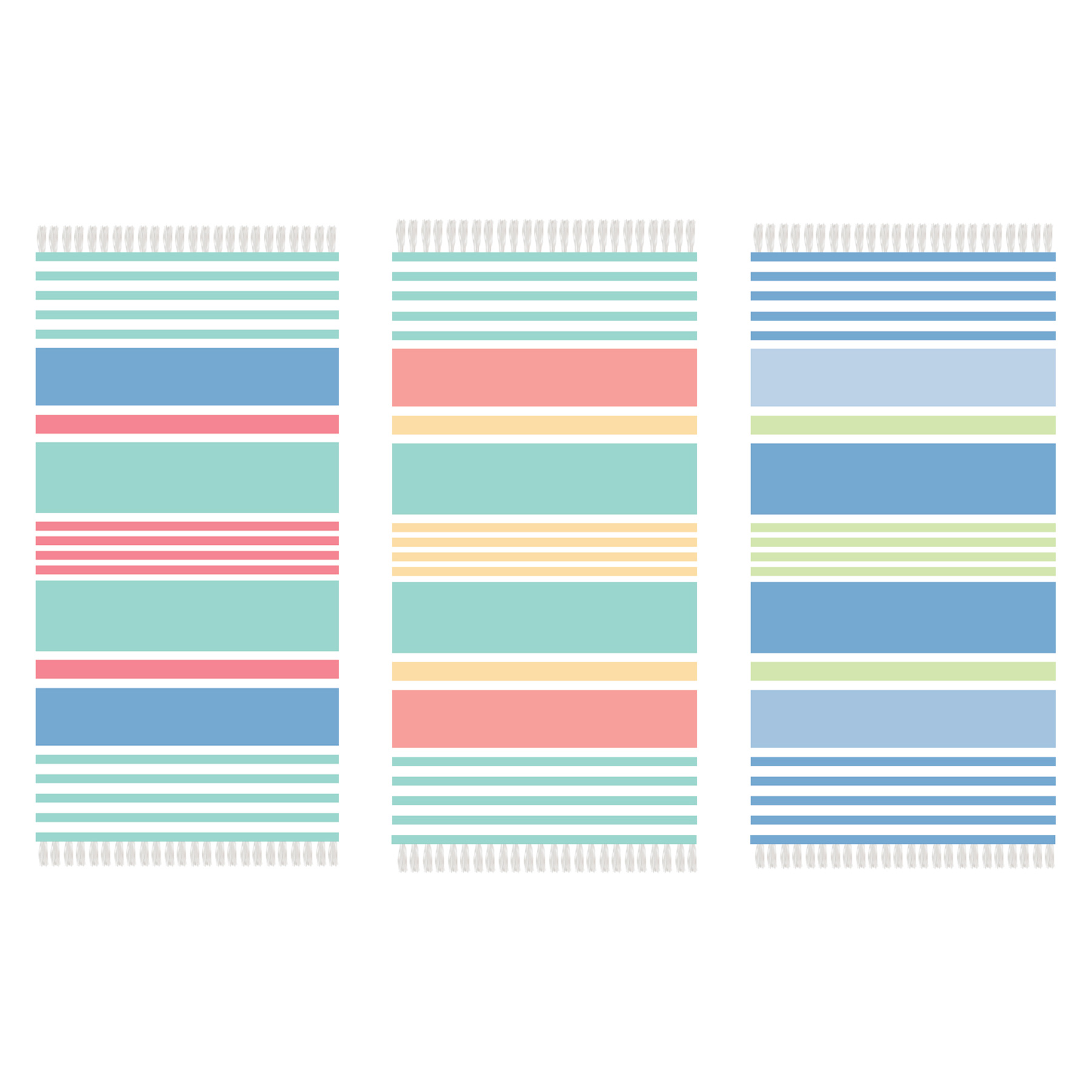 FRINGE TERRY BEACH TOWEL 32X62 ASST