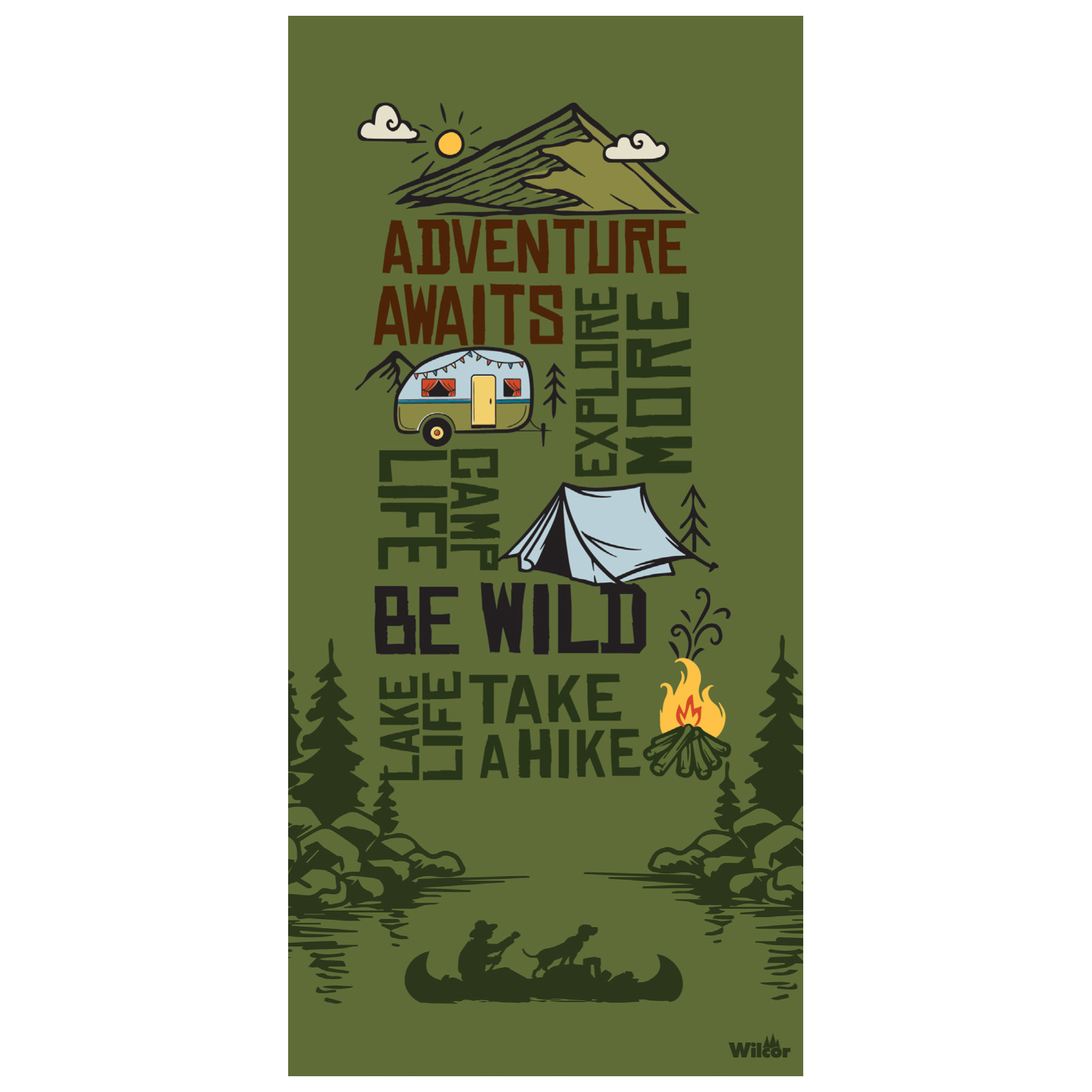 ADVENTURE AWAITS BEACH TOWEL30X60
